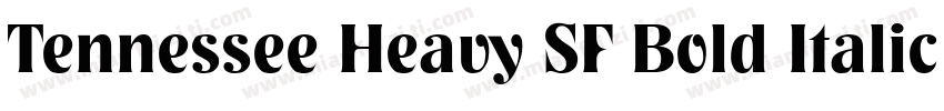 Tennessee Heavy SF Bold Italic字体转换